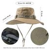 Summer Men Bucket Klobouk Venkovní UV ochrana Široký okraj Panama Safari Myslivost Turistický klobouk Síťovina Rybářský klobouk Pláž Kšiltovka na opalování