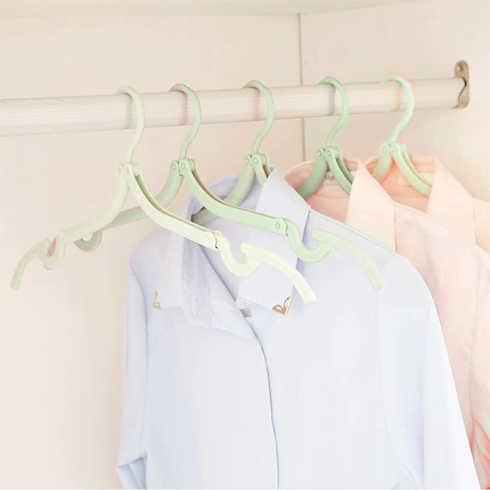 10 Piezas Perchas de Viaje Plegables Portátiles Perchas Plegables para Ropa para Viajes Escuela