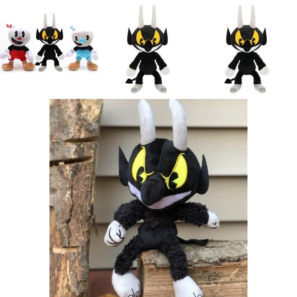Adorable Cuphead Mugman Devil Boss Plush Toy Stuffed Animal Doll For Kids Baby Xmas Gift Decor