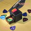 3D-gedruckter tragbarer Gitarrenplektrumhalter Wasserdichter staubdichter Gitarrenplektrum-Organizer Plektrum-Aufbewahrung und Vitrine Geschenke