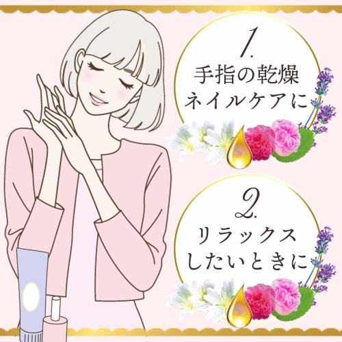 MANDOM Dear Flora Oil-in Hand & Nail Cream, Romance Peony, 60g (x 1)