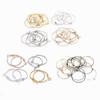 10-50pcs/lot 20 25 30 35 40 Mm Hoops Earring Big Circle Hanging Earrings Findings For DIY Jewelry Making Accessories Supplies