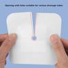 10/5Pcs Medical Drainage Tube Sterile Wound Dressing Non-Woven Patch with Hole for Renal Puncture Urinary Catheter Fixation