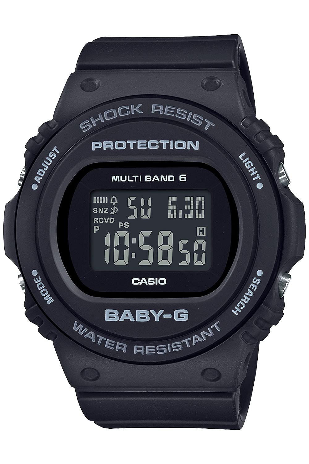 

Casio Watch Solar Super Illuminator Type LED Baby-G BGD-5700U-1BJF Women s Black, Radio-Controlled Powered, (High-Brightness Light) чёрный