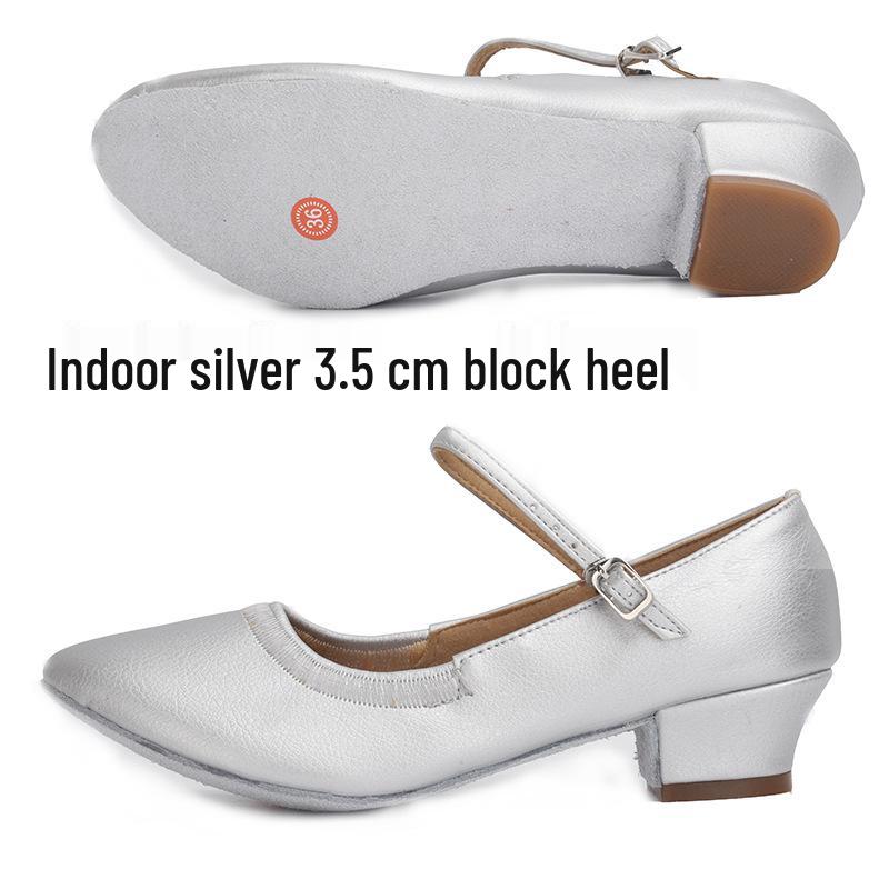 Women's Modern Ballroom & Latin Dance Shoes - Elastic Opening, Perfect for Practice & Social Dancing