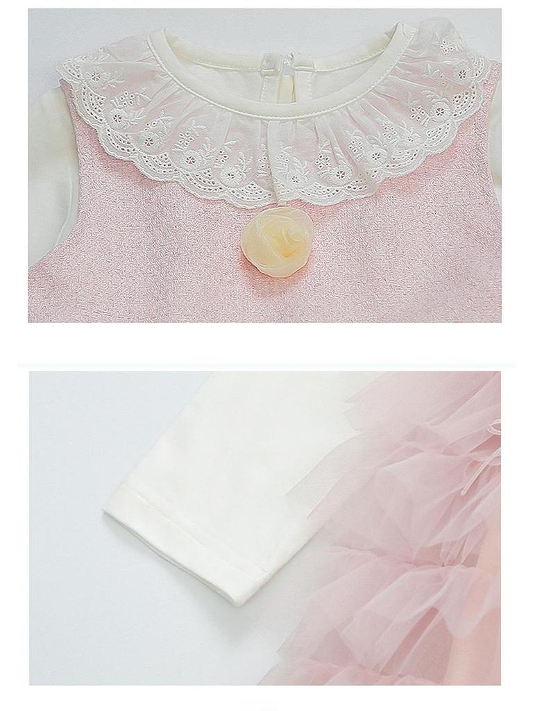 2025 Autumn Girls' Fashion: Baby Girl Two-Piece Princess Dress Set