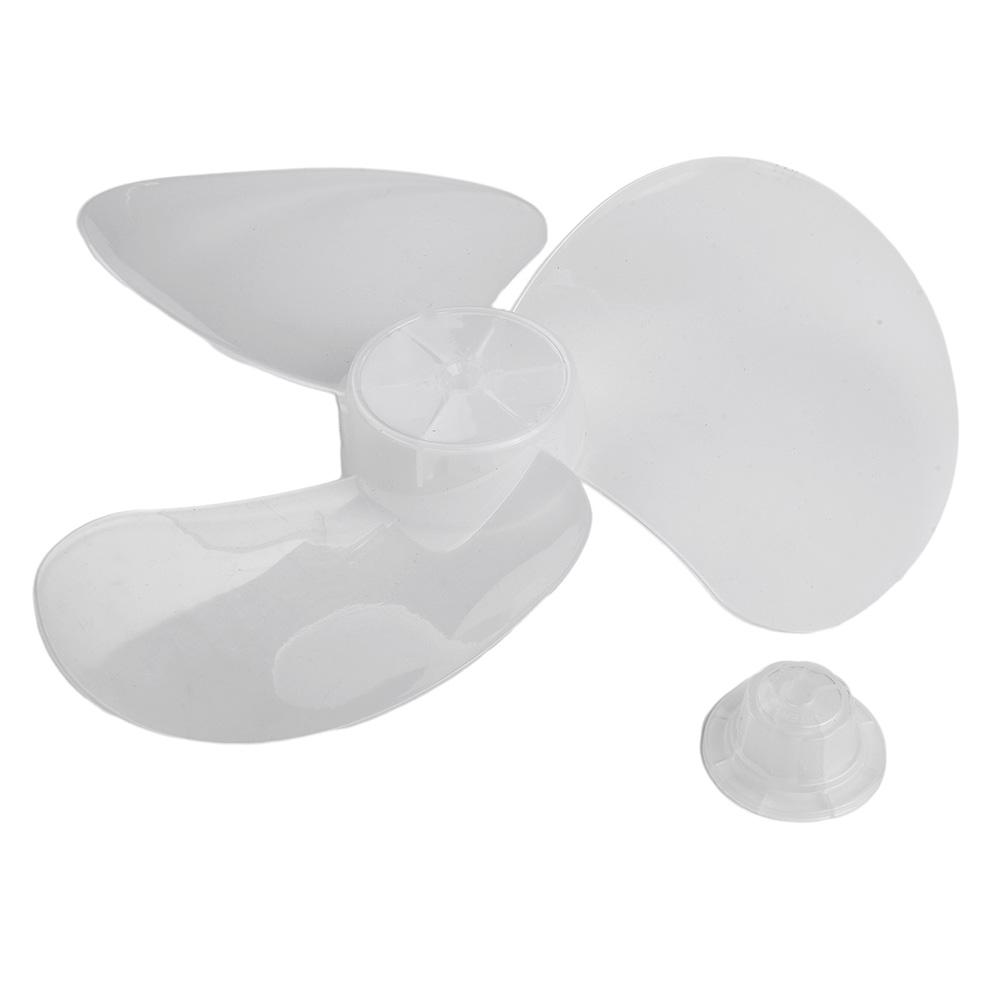 16 Inch Plastic Fan Blade 3 Leaves With Nut Cover Low Noise Household Fan Blade For Standing Pedestal Floor Wall / Table Fanner