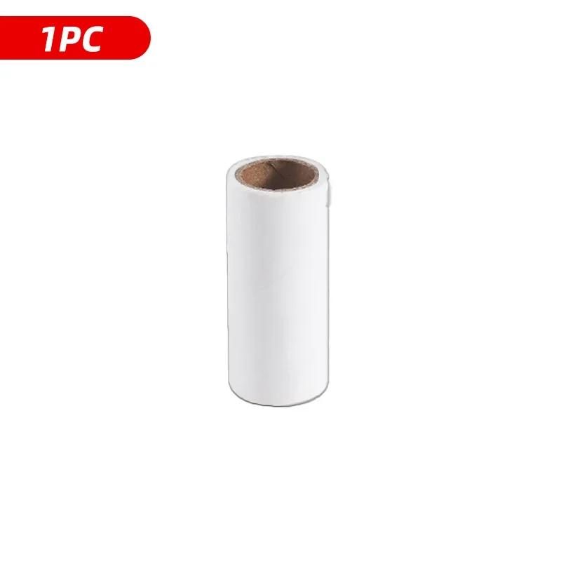 Portable Tearable Roll Paper Sticky Roller Dust Wiper Lint Roller Remover Brush Pet Hair Clothes Carpet Bed Cleaning Accessories