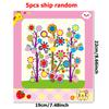 5pcs Style Random Button Stickers Children Creative Handmade DIY Button Painting Toys School Art Craft Kids Early Education Toys