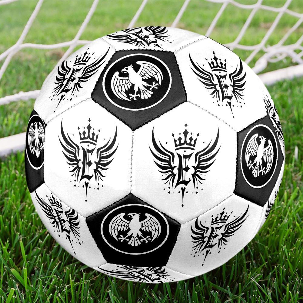1PC Royal Emblem Eagle Symbol Badge Soccer Ball Size 5 Football Machine Sewn Indoor/Outdoor Universal Football S44