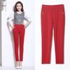 Calças de Verão de Linho com Cintura Elástica para Mulheres - Estilo Casual para Mães de Meia-Idade e Idosas