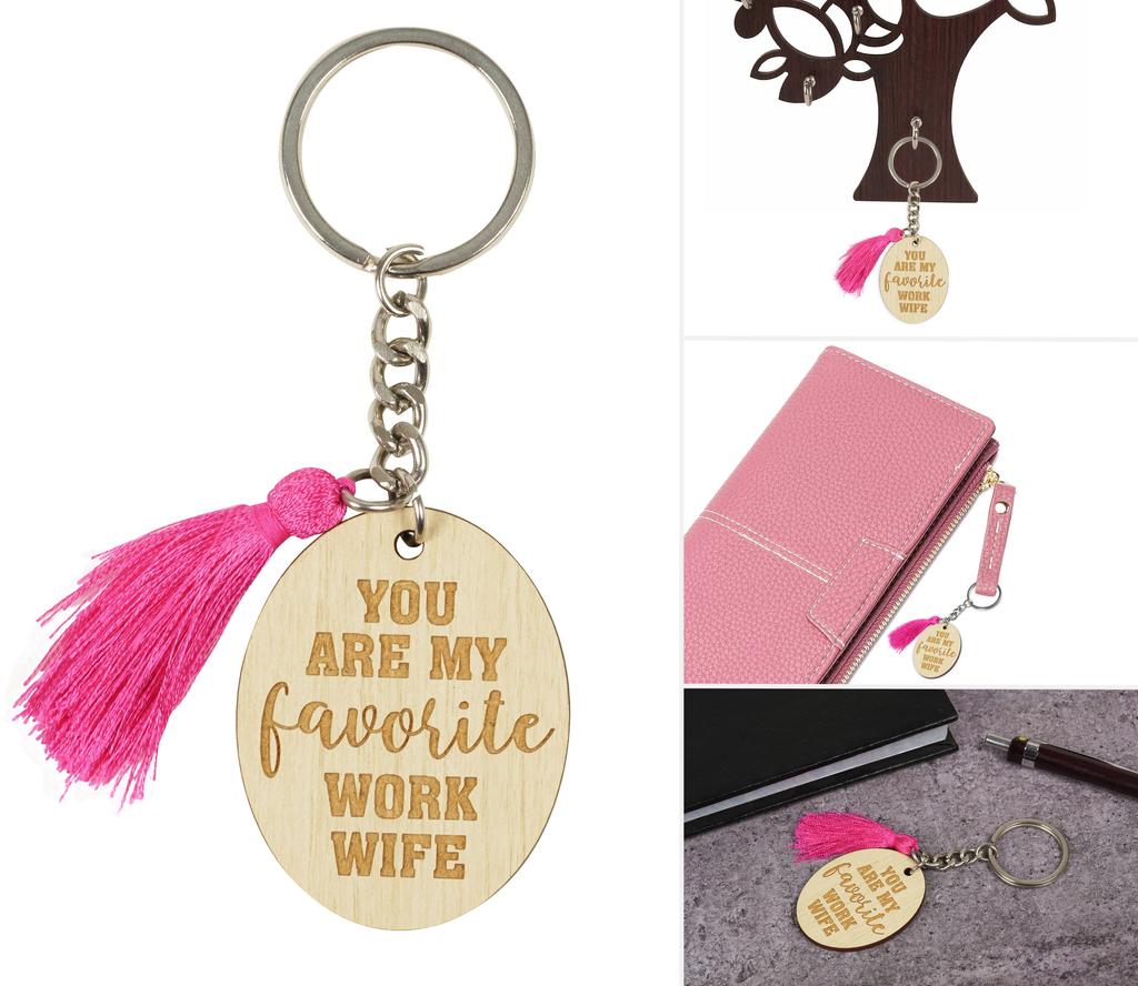 Inkdotpot Key Chain For Anniversary Engraved Wooden Key Holder Housewarming