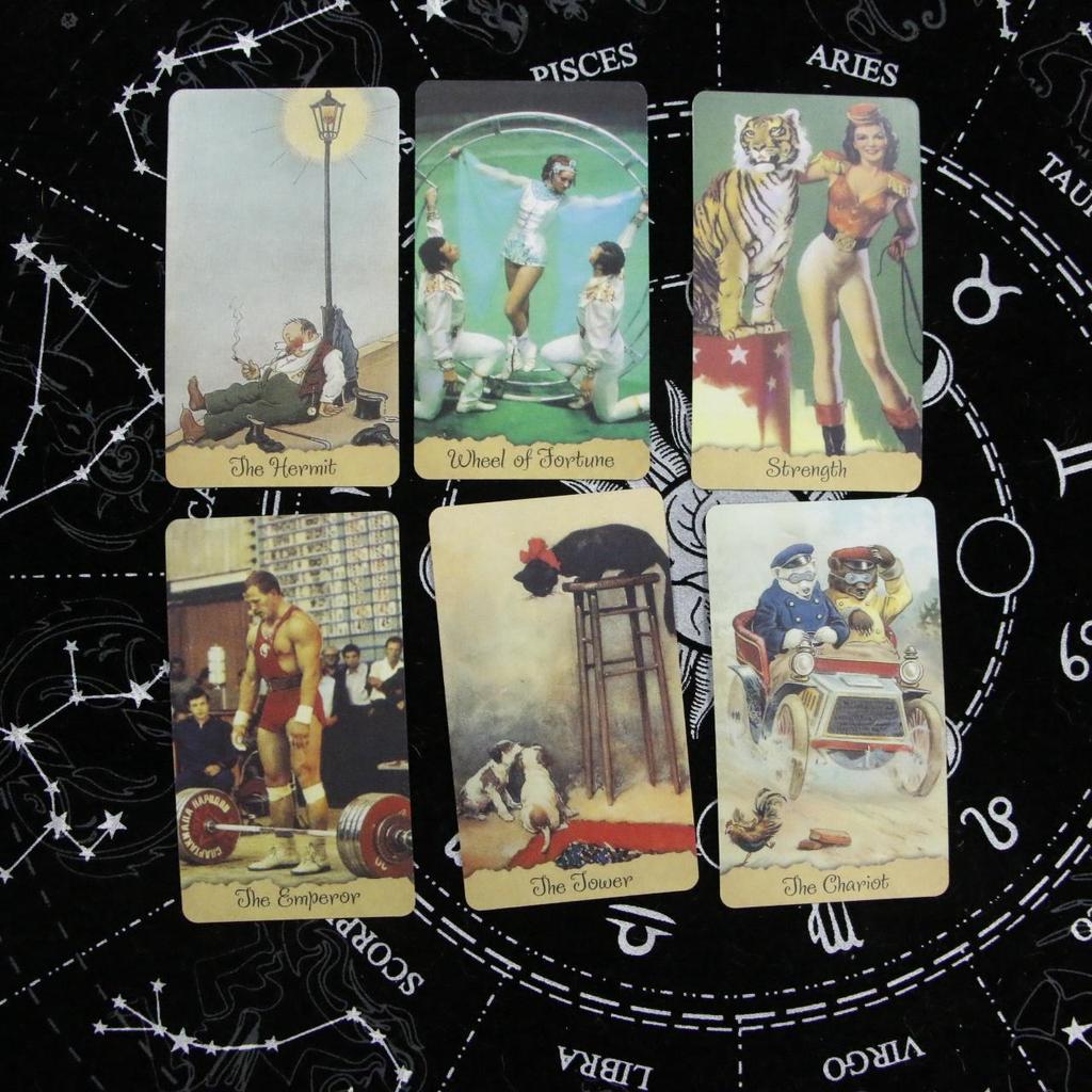10,3*6cm Omas Postkarten Tarot