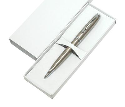 Takizawa Elegant Silver Rotating Ballpoint Gift Black Stainless Steel Rotating Retro Style Ballpoint Includes Metal Pen, 2-Pack, Boxed, 1.0mm Lead,