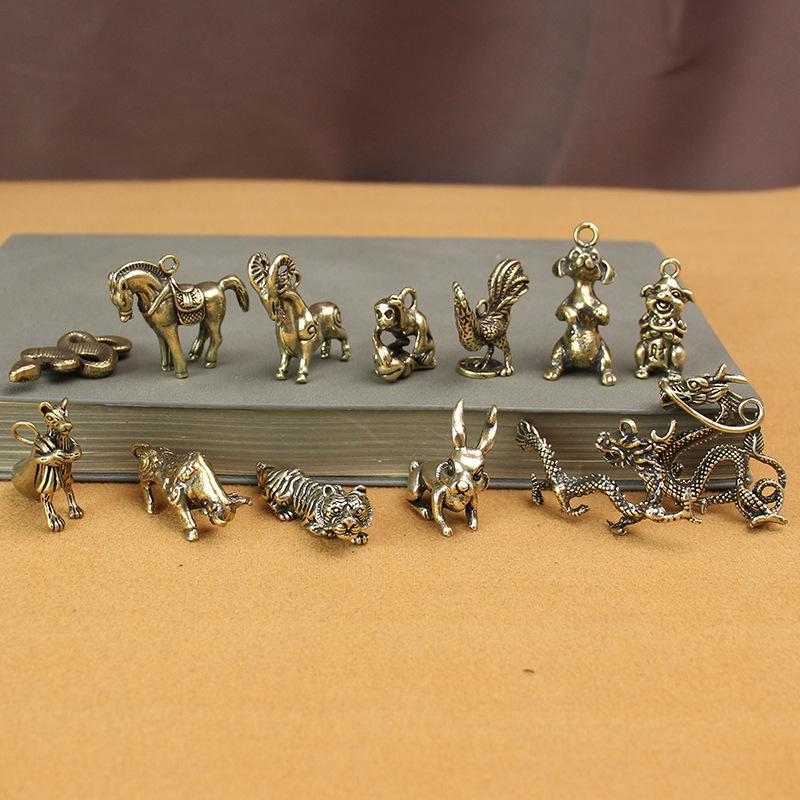 Year of the Rabbit 3D Zodiac Keychain Pendant - Dragon, Tiger, Snake, Horse Car Accessory
