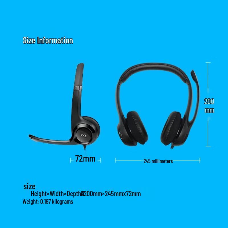 Logitech H390 USB Wired Stereo Headset