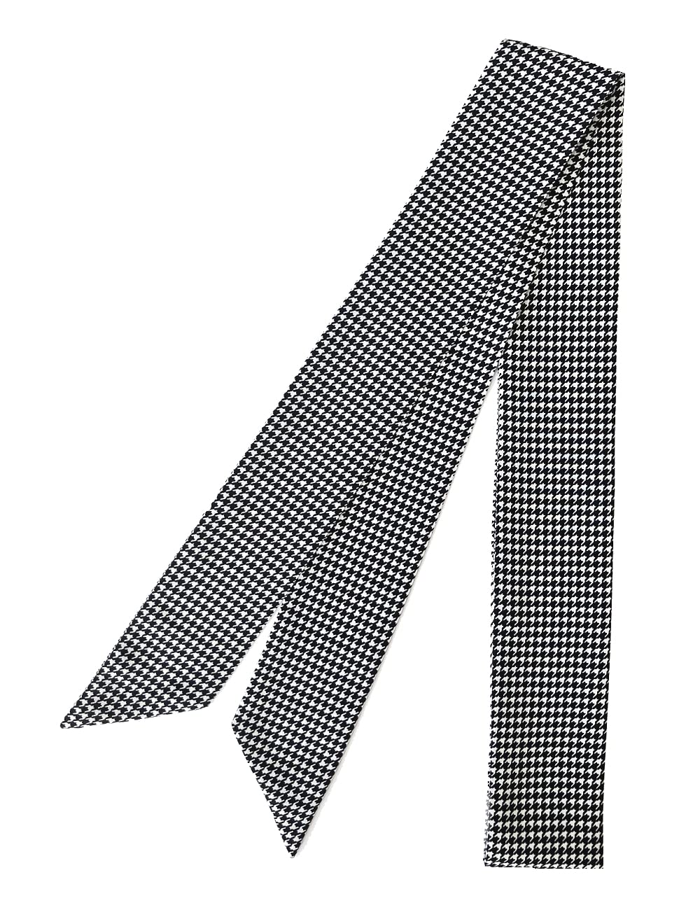 

Houndstooth Check Ribbon Bow 5cm Made in for Men and Women D+Arts Tie, Wide, Japan, (Black) чёрный