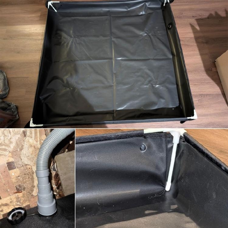 Quickly Dry Folding Shower Base Heavy Type Shower Tub with Drainages Hose for Outdoor Showers Camping Gear