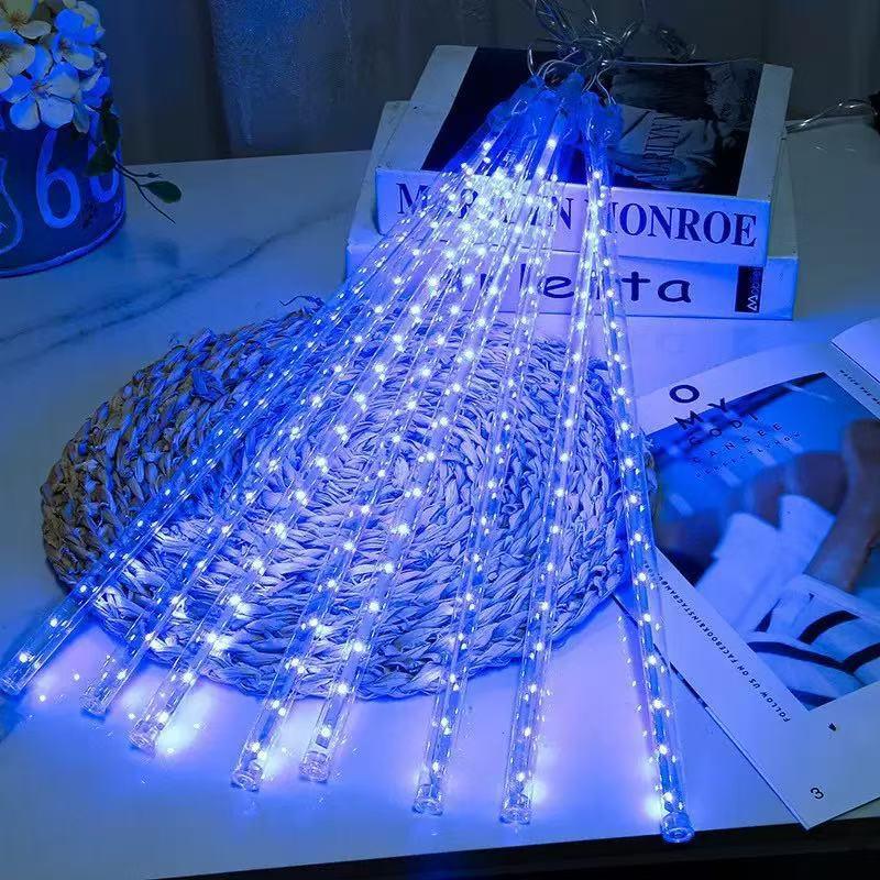 LED Outdoor Meteor Shower Lights Waterproof Tree Lights Indoor Garden Decor Hanging Tree Lights European Plug