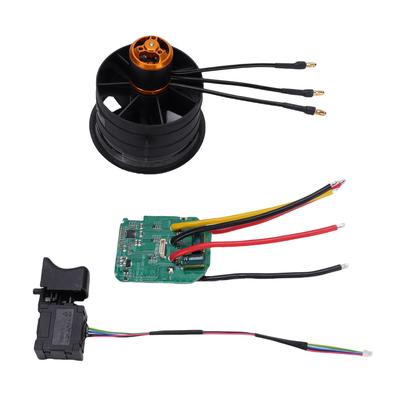 Violent Turbine Fan 64mm 3200KV Brushless Motor 5 Vane Fan with Control Board for Computer Cooling