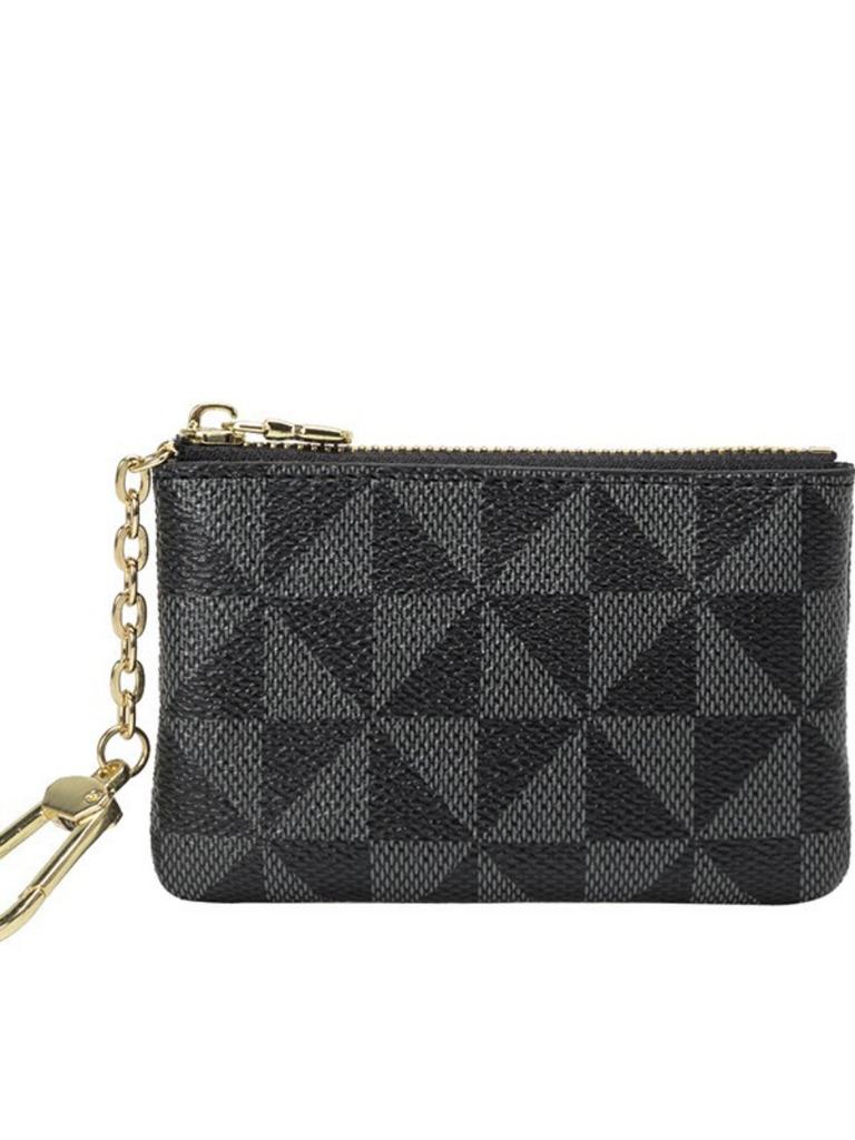 New Style Coin Purse, Metal-decorated Small Hanging Bag, Key Case, Simple Printed Mini Card Case