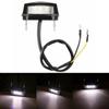 Parts Replacement License Plate Light 12V ABS Plastic Accessories Black Housing LED Lamp Motorcycle Multi Use Number