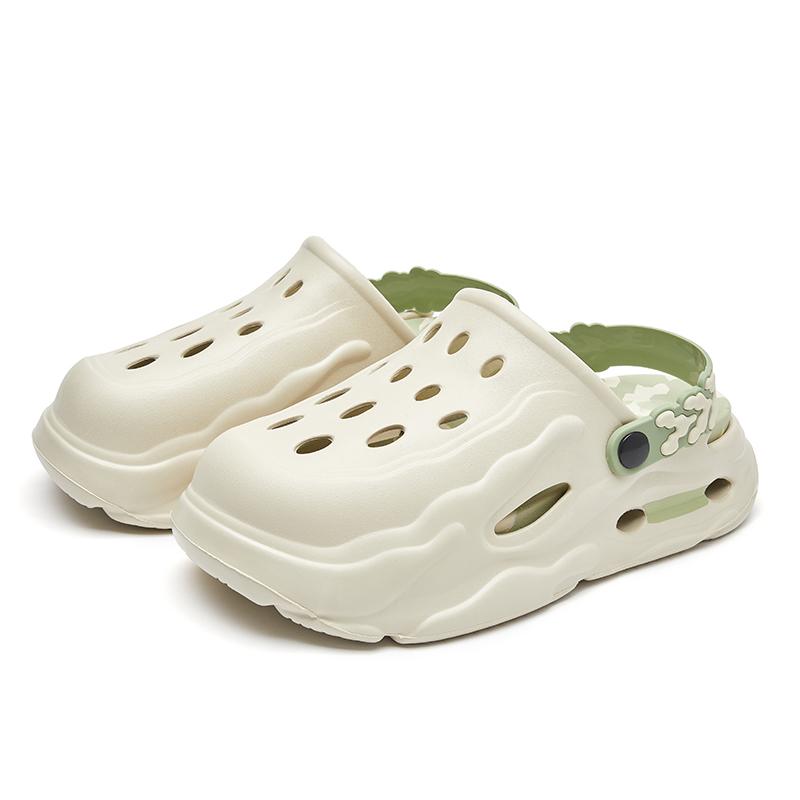 Fashion Men's Trendy Thick Soled Sandals Outdoor Slippers Men Garden Shoes Comfortable Men Summer Casual Shoes Half Drag Beach Sandals
