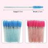 50Pcs Crystal Disposable Makeup Lip Brush Soft Lipstick Mascara Wands Applicators Eyelash Cleaner Cleaning Cosmetic Make Up Tool