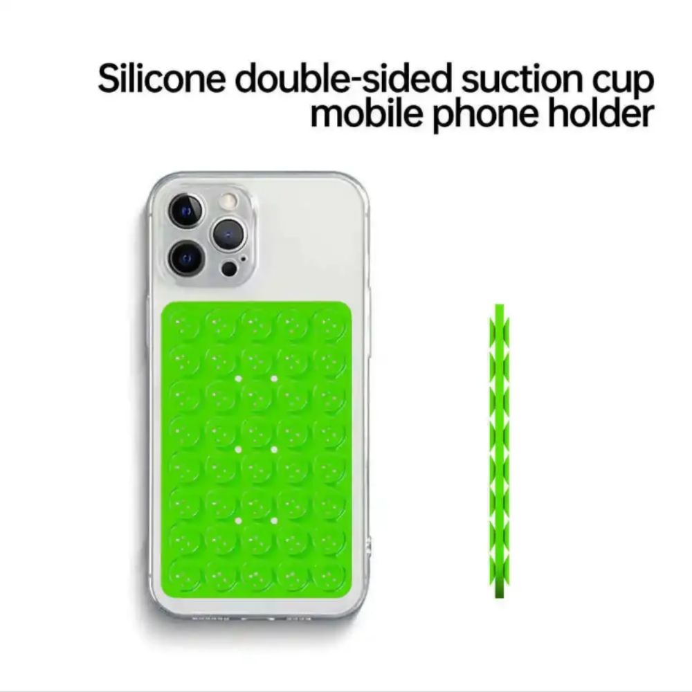 Silicone Suction Pad for Mobile Phone Double Side Fixture Suction Cup Backed Adhesive Silicone Rubber Sucker Pad for Fixed Pad