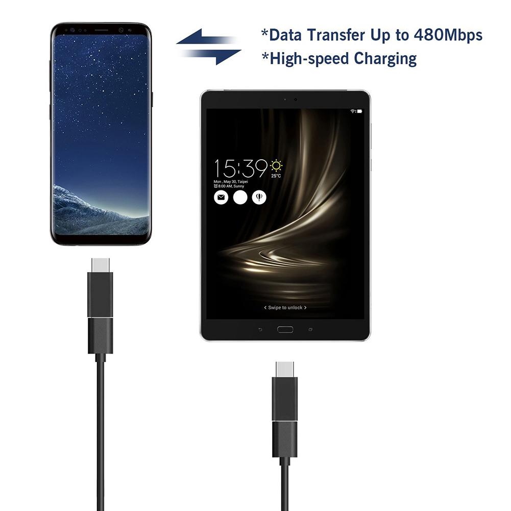 Usb Male Type-c To Connector Usb Micro Female 3.1 Usb-c 9.9mm * * 23.8mm Adapter 5.2mm Converte H2I5