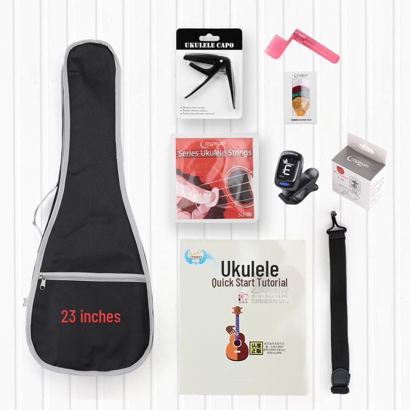 Ukulele Beginner Gift Set: Tuner, Strings, Picks, Gig Bag & More