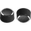 2Pc Rear Control Knobs Audio Radio Buick Compatible for GMC Acadia/Cadillac Escalade/Chevrolet Silverado/Buick Enclave Tuning Knob 2291-2547 Audio