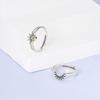New Open Rings for Women 925 Sterling Silver Star Moon Colorful Zircon Rings Fine Wedding Engagement Birthday Jewelry Gifts
