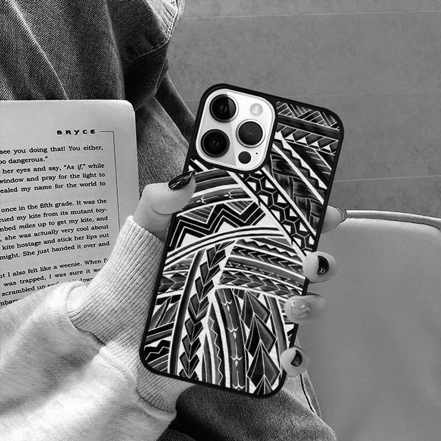 Maori Tribal Samoan Polynesian Phone Case for iPhone 17 Air 16 16e 15 13 14 11 12 Pro Max Plus  Coque Fundas Shell