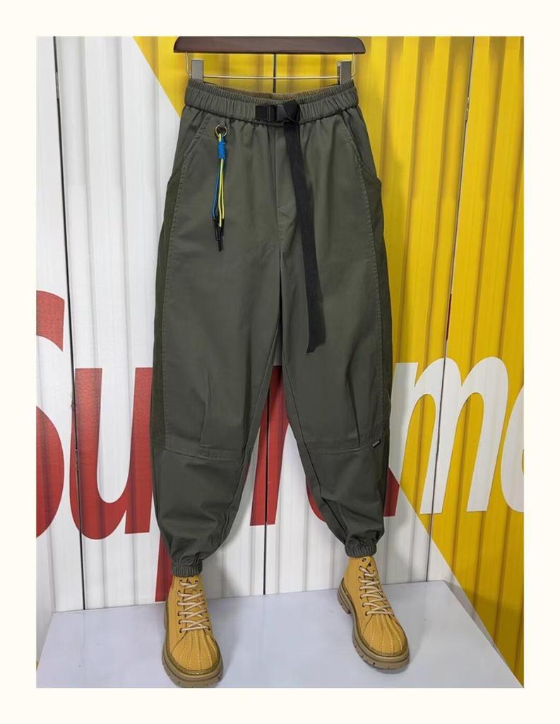 Men's Fashionable Stretch Workwear Pants - Trendy Casual Leggings for Spring and Autumn
