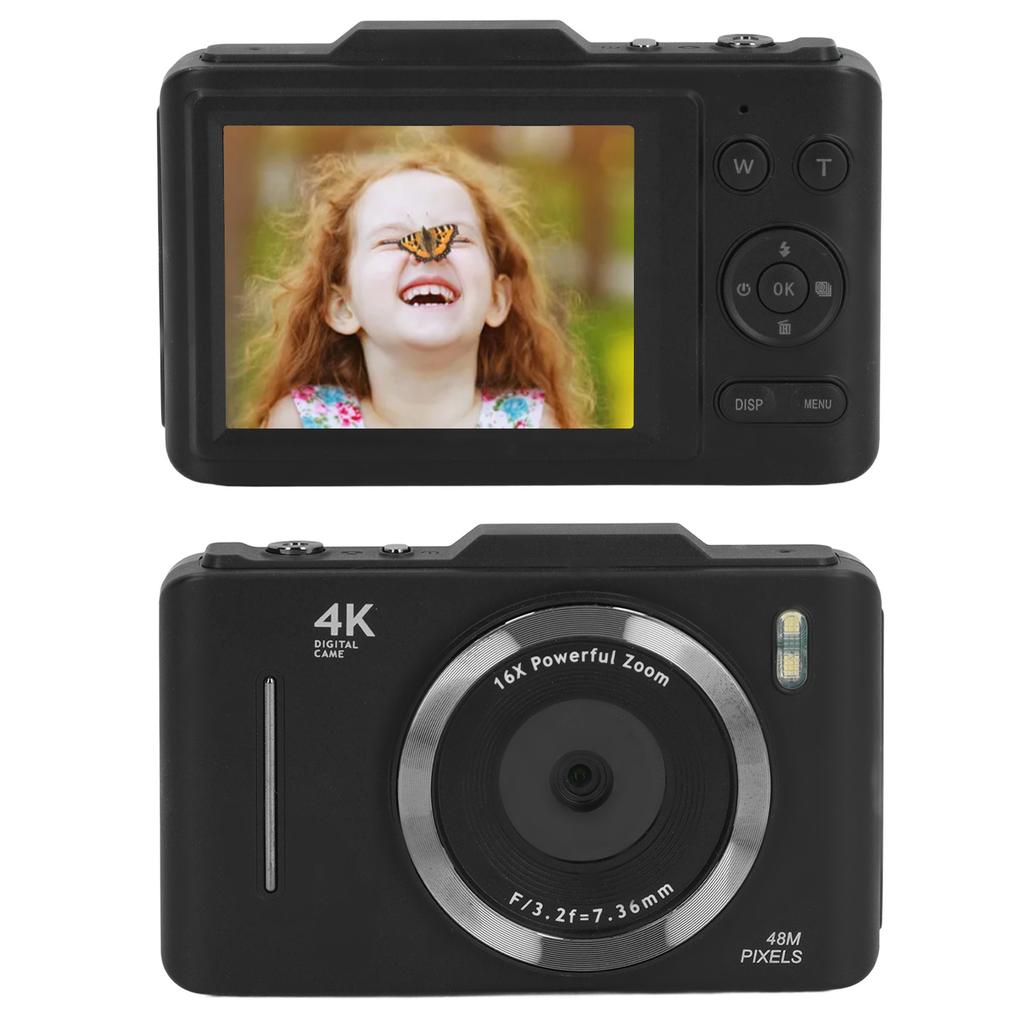 4K Digital Camera 48MP 2.8 Inch   HD Screen 16X Digital Zoom Auto  Portable   Video Camera for Travel  