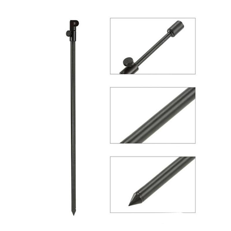 Lightweight Aluminium Insert Fishing Ground Rod Fishing Banks Stick Adjusted Plug Insert Ground Fishing Rod Stand Holder
