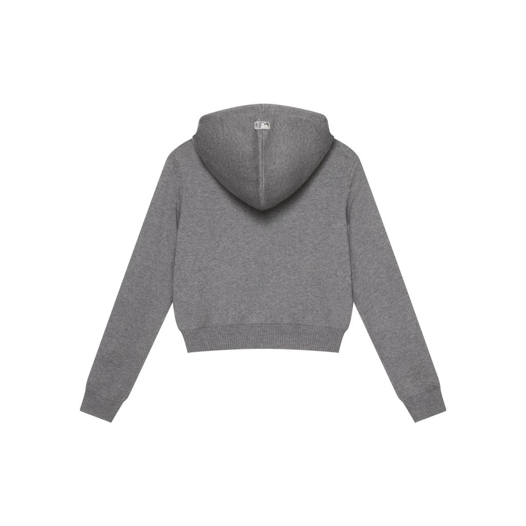 New MLB New York Yankees MLB Preppy Style Collection 24FW Sweater Women's Dark Heather Gray 3FKPV0144-50MGD