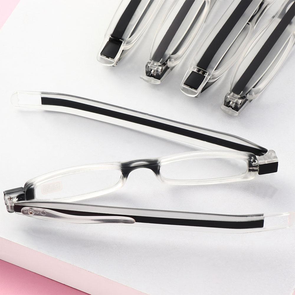 1PC Upgraded 360 Degree Rotation Reading Glasses Ultraportability Mini Slim Folding Eyeglass Spectacles for Old Man Grandmother