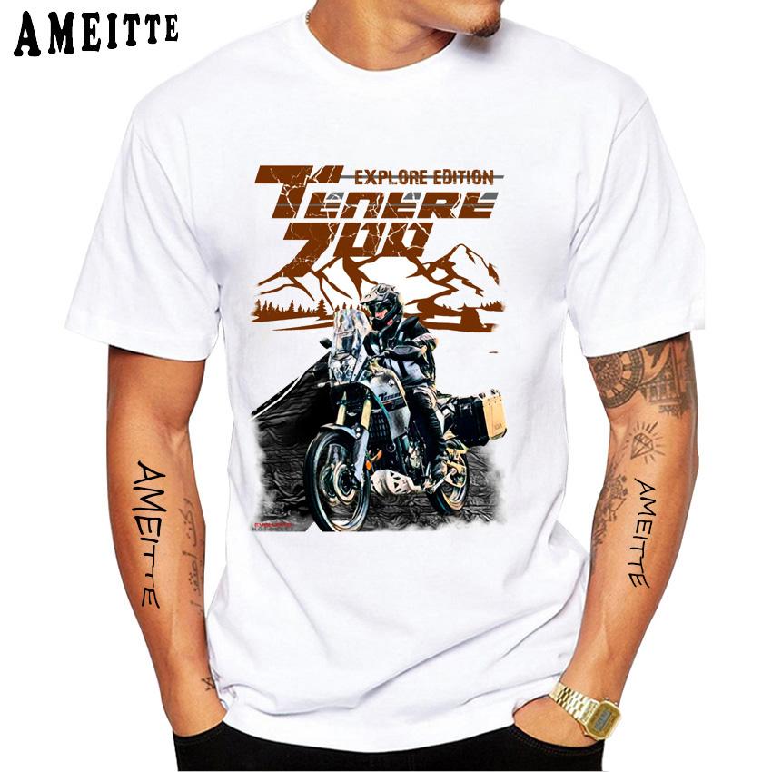 2025 New Tenere 700 Adventure SuperTenere 1200 Sport T-shirt Men Short Sleeve Ride Motorcycle T-Shirt Hip Hop Boy Riding  Tees