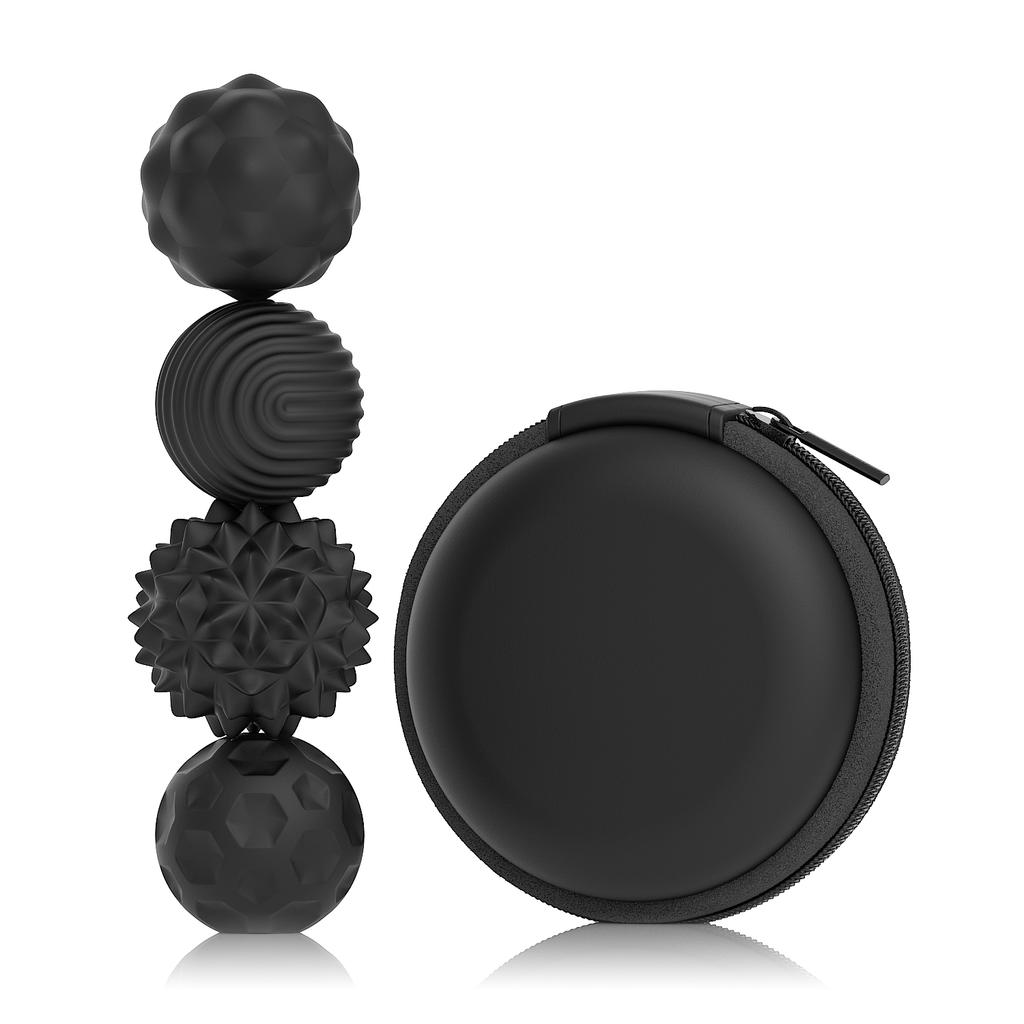 4/8 pieces Magnetic Sensory Silicone Ball Hand Touch Ball Soft Massage Training Raised Point Waist and Back Foot Massage Ball