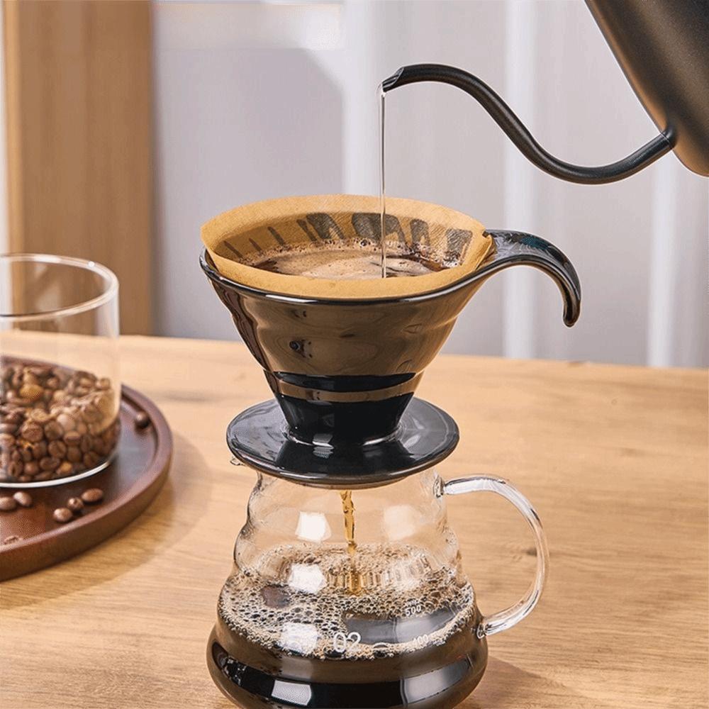 Reusable Ceramic Coffee Filter Cup V Shape Design Espresso Coffee Dripper  Coffee Making