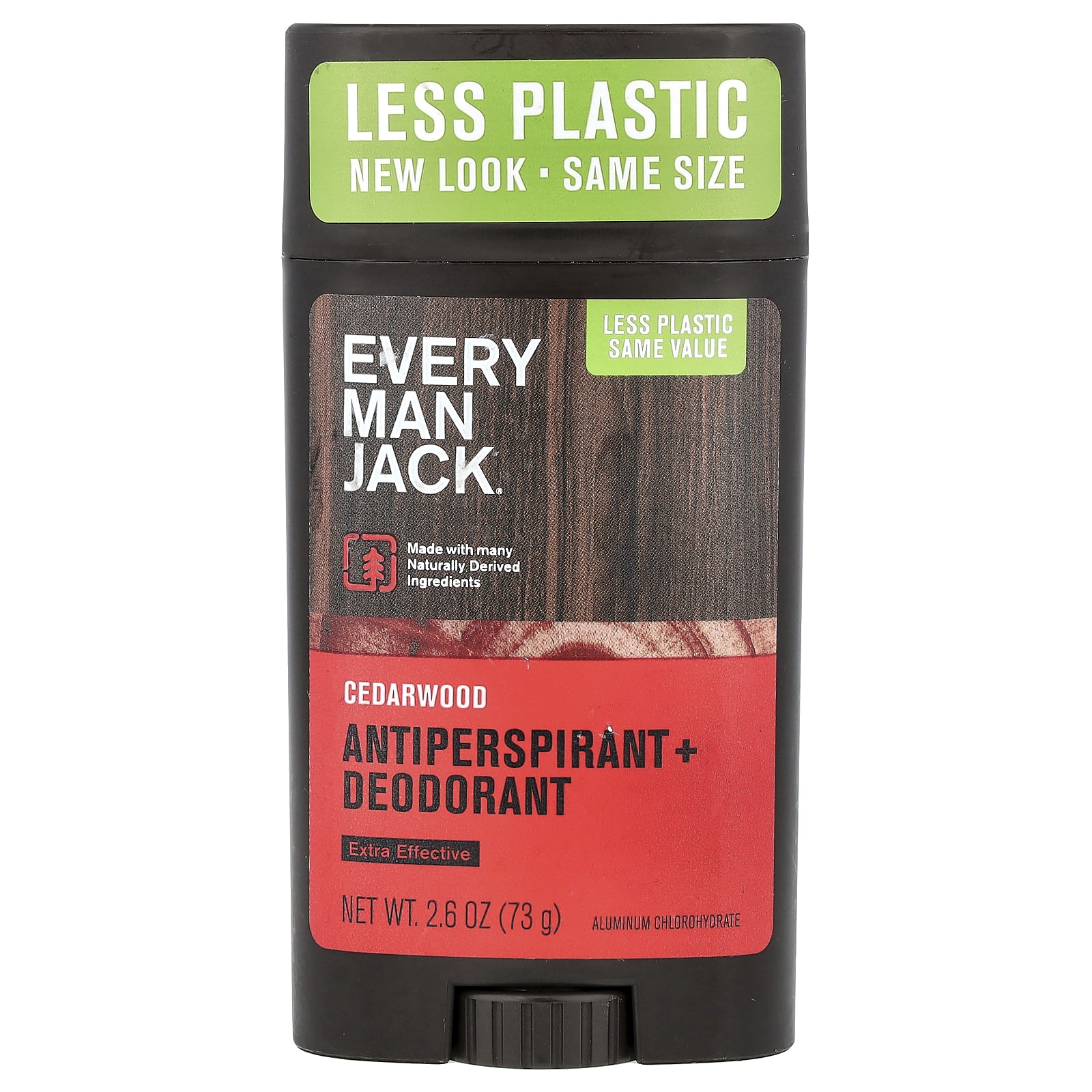 Every Man Jack, Antiperspirant + Deodorant, Cedarwood, 73g (2.6oz)
