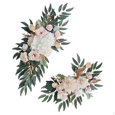 2 Artificial Wedding Flowers, Swag Floral Arrangement, Rustic Welcome Sign, Holiday Window