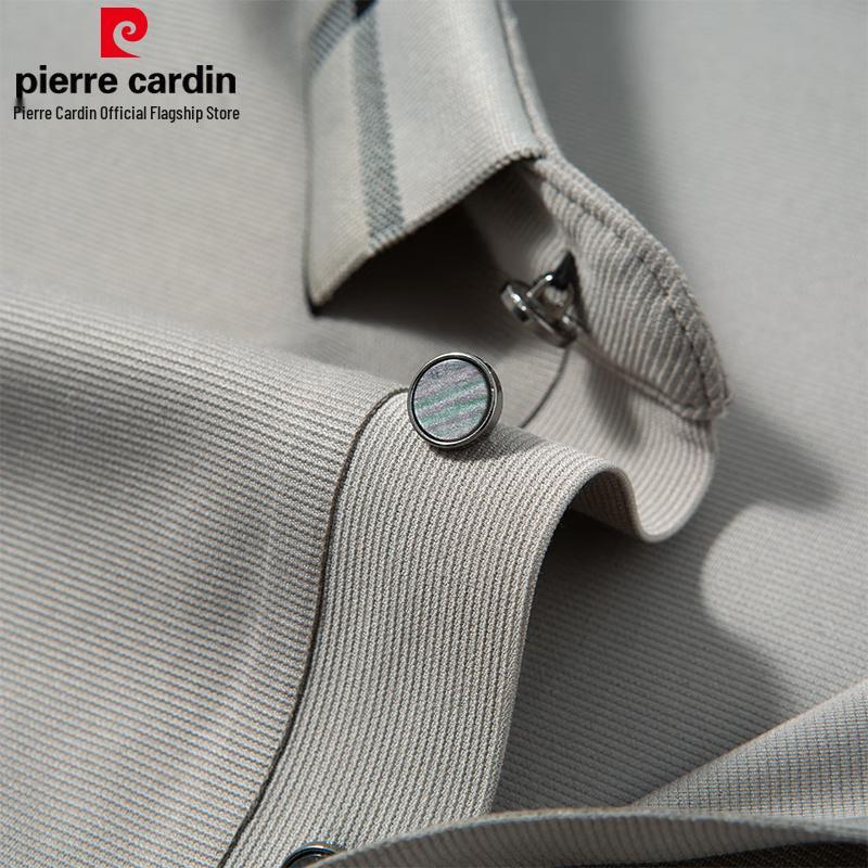 Pierre Cardin Men's Seamless Long Sleeve Business Casual Polo Shirt