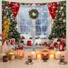 1pc Christmas Tapestry, Christmas Tree Snow Scene Photography Background Cloth, Event Decoration Background Poster Tapestry