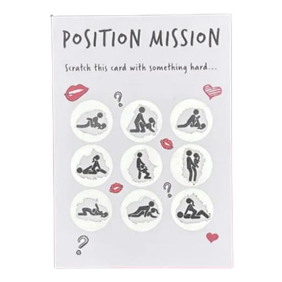 1Pc/3Pcs Scratch Card Naughty Sex Position Scratching Card Anniversary Holiday Romantic Date Night Game for Couples