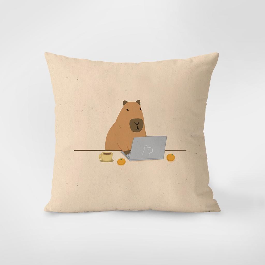 Niedlicher Capybara Kissenbezug Schlafsaaldekoration Büro Wohnzimmer Sofa Heim Kissenbezug