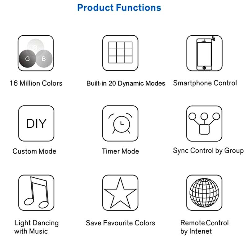 Dc 12V 24V Led Strip Bluetooth Wifi Rgb Rgbw Android Ios App Controller