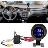 Electrical Water Temperature Gauge, Motorcycle Thermometer LED Voltmeter with Blue Light for Car Motorcycle ATV